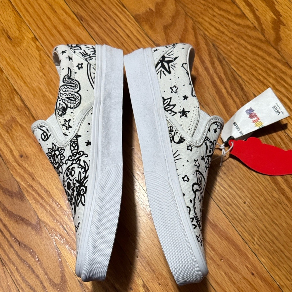 VANS U-Color Tattoo Print Rare Edition Slip On (Women 7.5/Men 6) - Picture 6 of 10